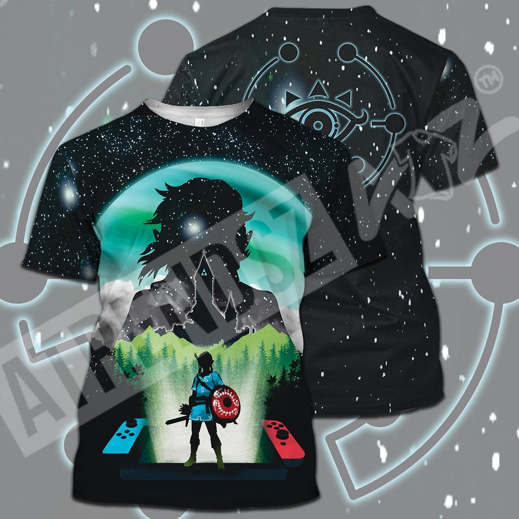  Legend Of Zelda T-shirt Link Nintendo Switch Sheikah Eye Galaxy T-shirt Legend Of Zelda Hoodie 