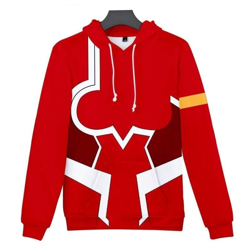  Darling In The Franxx Hoodie Zero Two Fighting Suit Costume Red Hoodie Anime Hoodie Adult