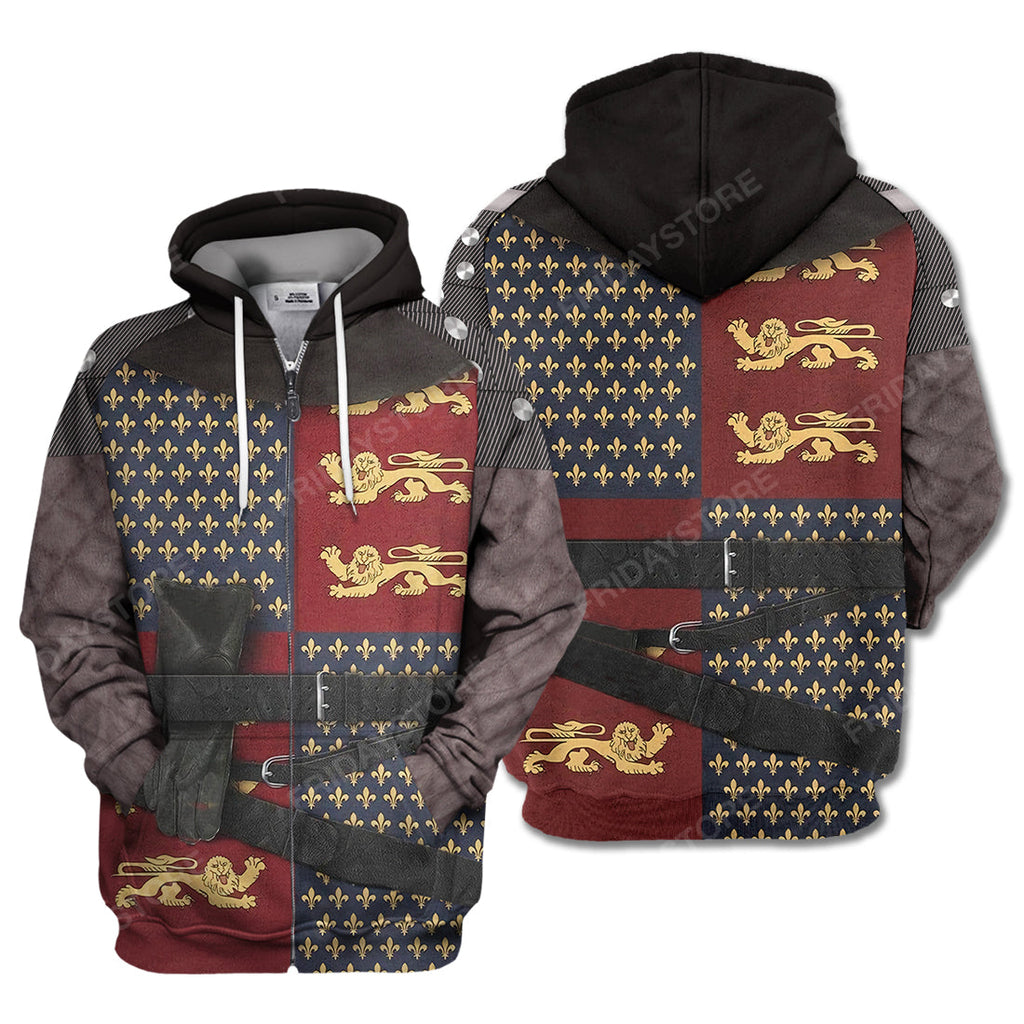 Historical T-Shirt Historical Henry V Suit 3d Costume Hoodie Historical Hoodie