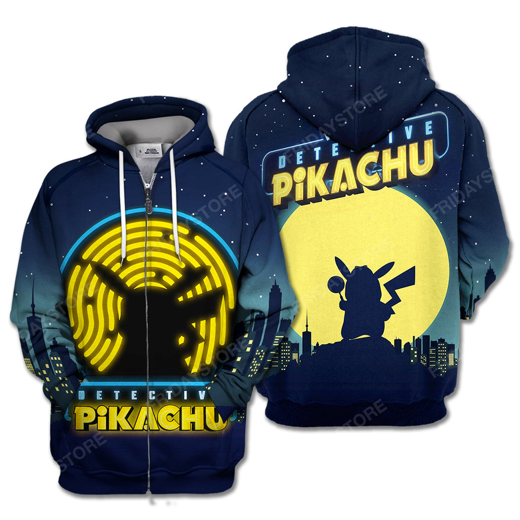 Pokemon T-Shirt Detective Pikachu Pokemon Night Hoodie Pokemon Hoodie