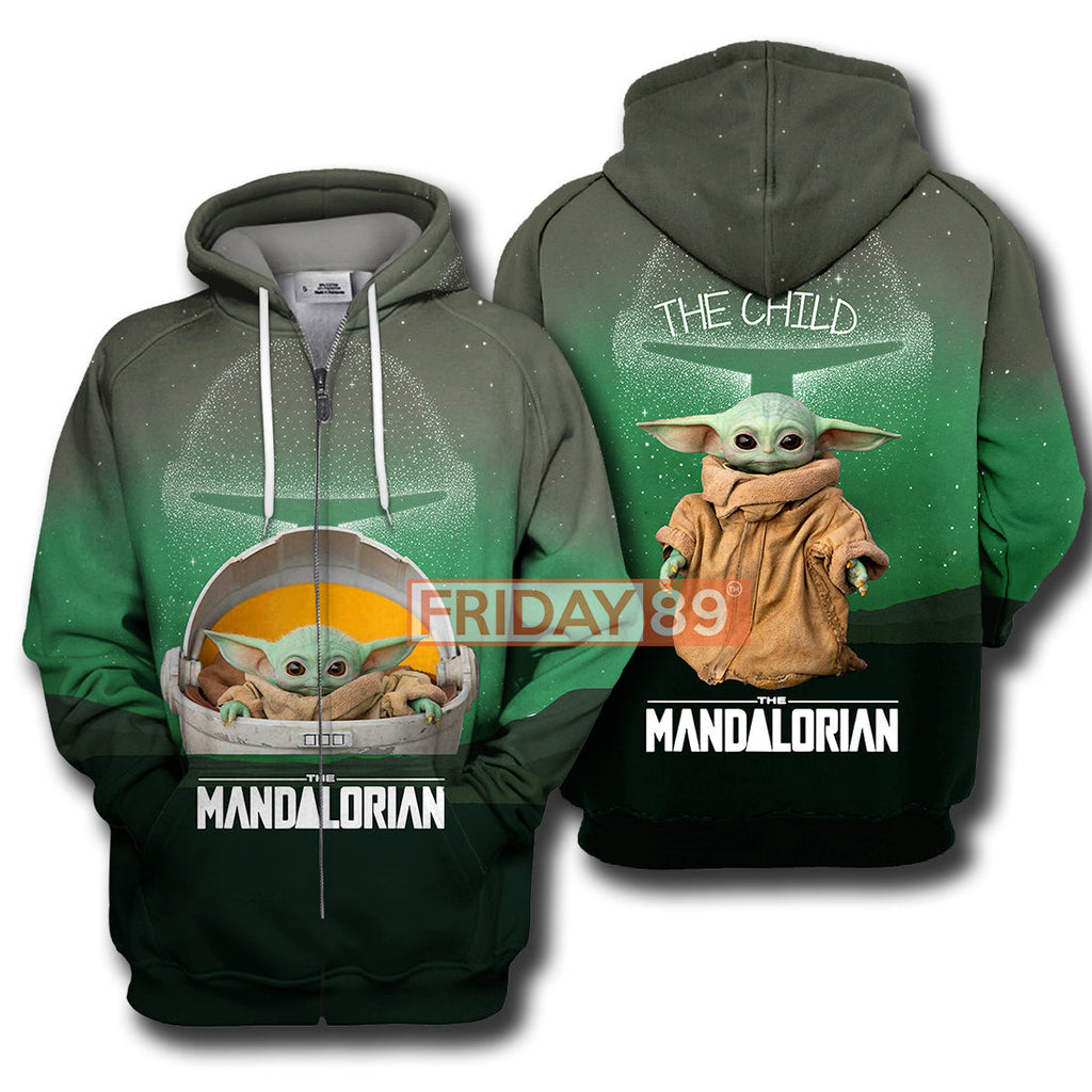  SW T-shirt The Child The Mandalorian Baby Yoda All Over Print T-shirt SW Hoodie Sweater Tank 2025