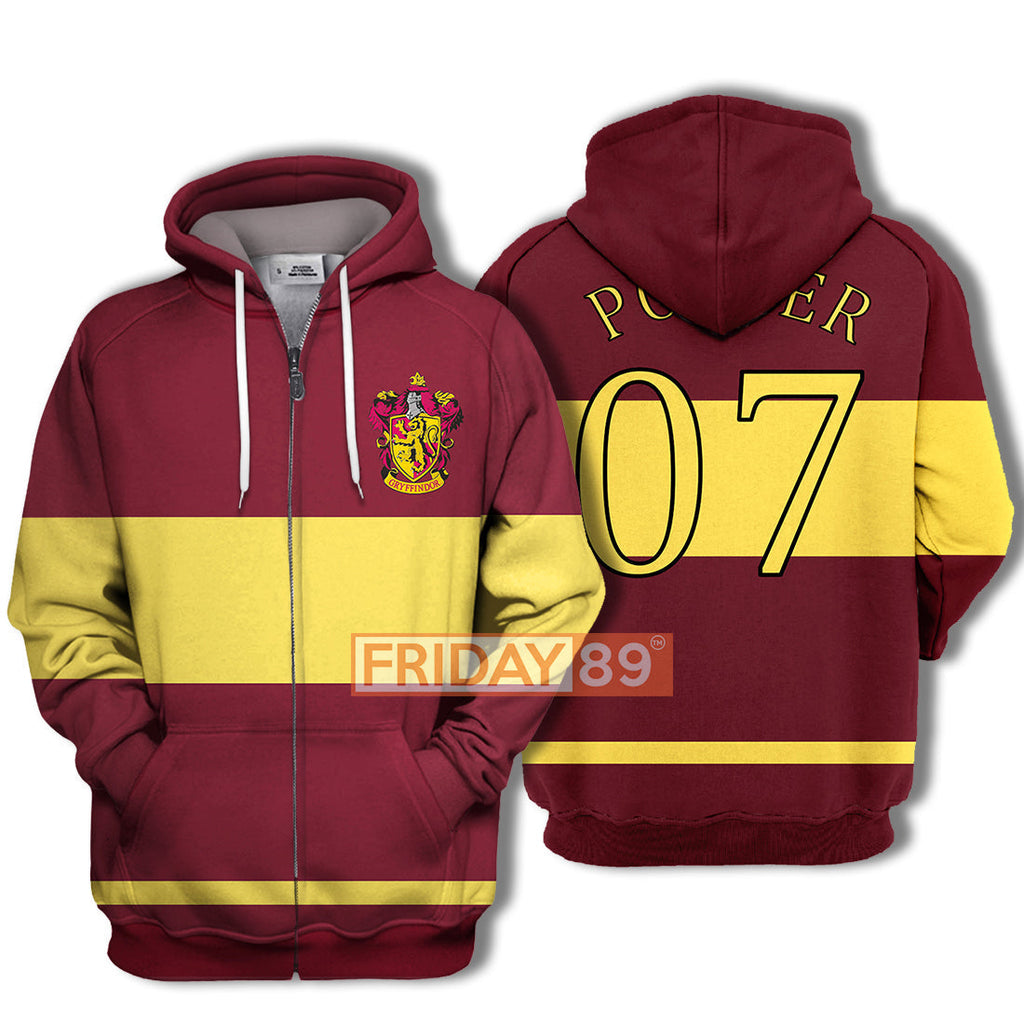  HP T-shirt HP Gryfindor Quidditch T-shirt Amazing High QualityHP Hoodie Sweater Tank 2025