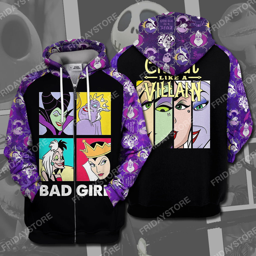  DN T-shirt Chillin Like A Villain Bad Girl T-shirt Amazing High Quality DN Villain Hoodie Sweater Tank